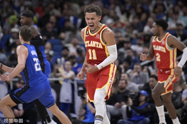  特雷杨三分雨浇灭活塞火焰老鹰客场奏凯歌